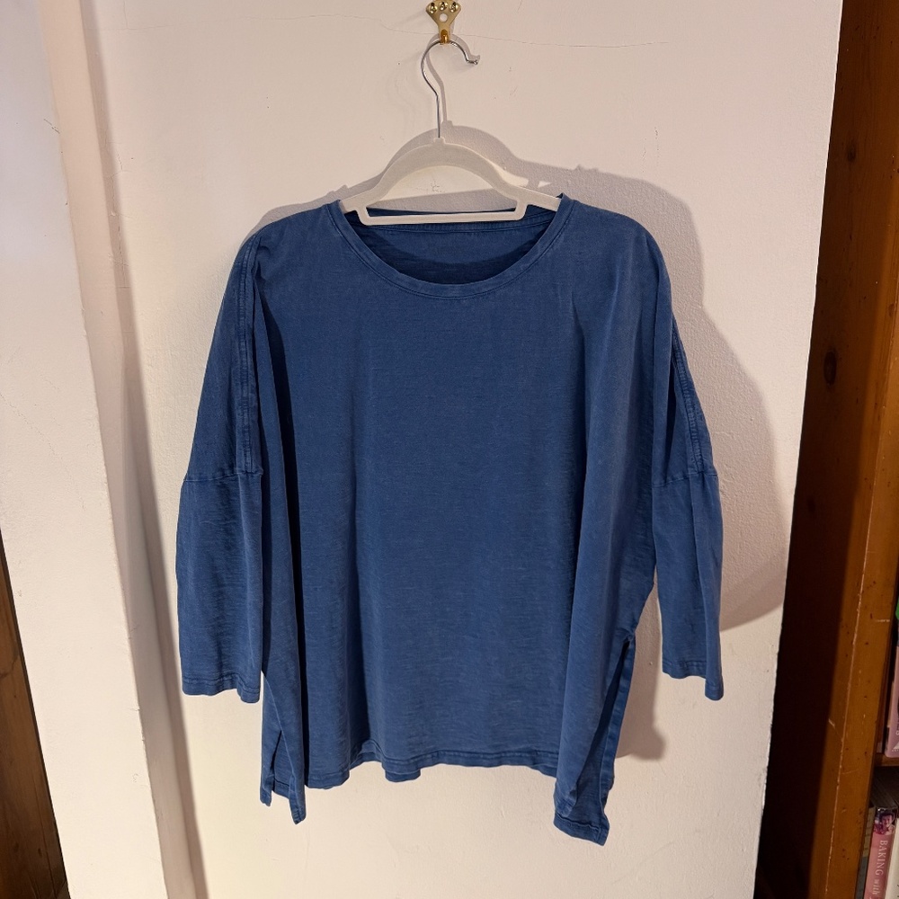 Mersea Blue Catalina Slub Tee ~ One Size - 100% cotton